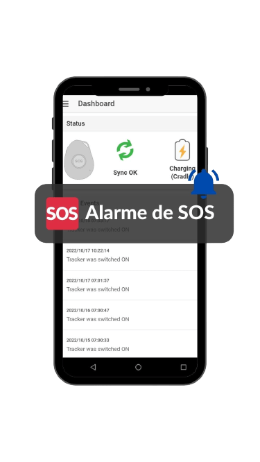 imagen alerta de Botão SOS/Botón SOS APP para Smartphone